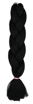 flechthaar schwarze braids #1b